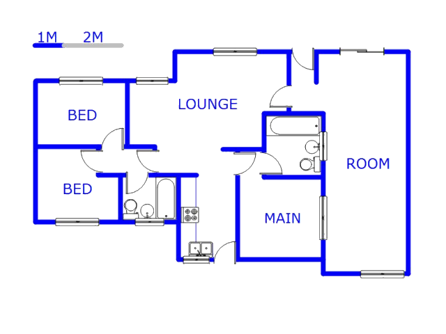 Floor plan of the property in Clarina