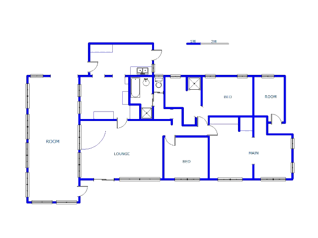 Floor plan of the property in Bluff