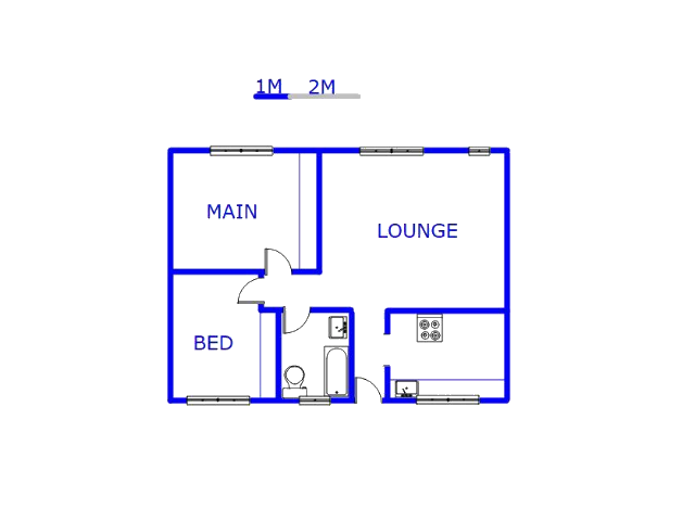 Floor plan of the property in Kempton Park