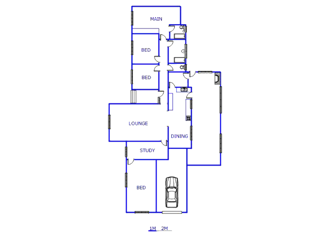 Floor plan of the property in Declercqville