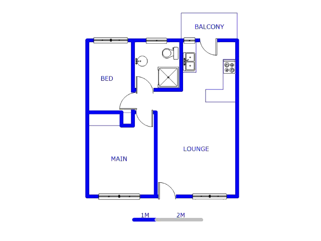 Floor plan of the property in Elspark