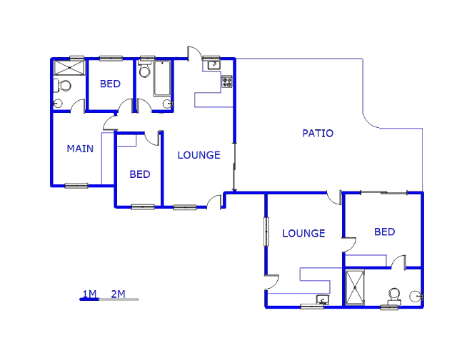 Floor plan of the property in Table View