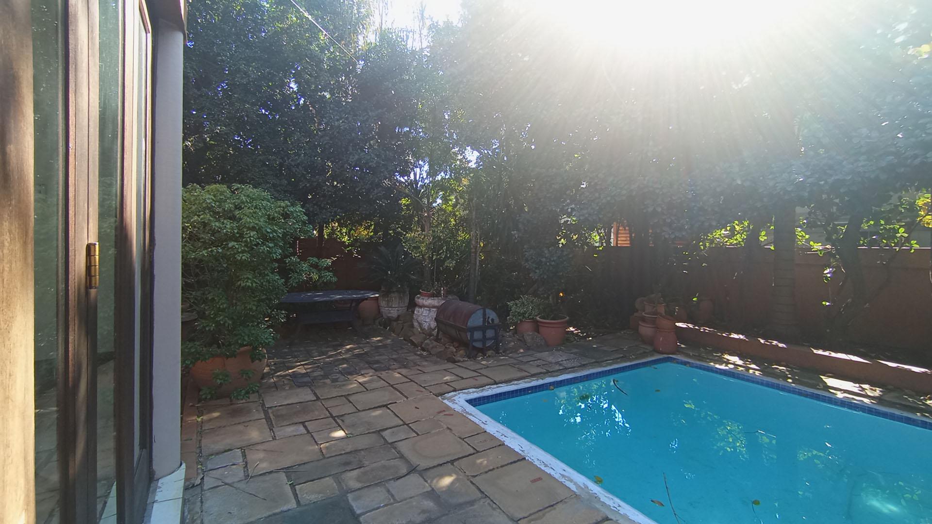 Backyard of property in Silver Lakes Golf Estate