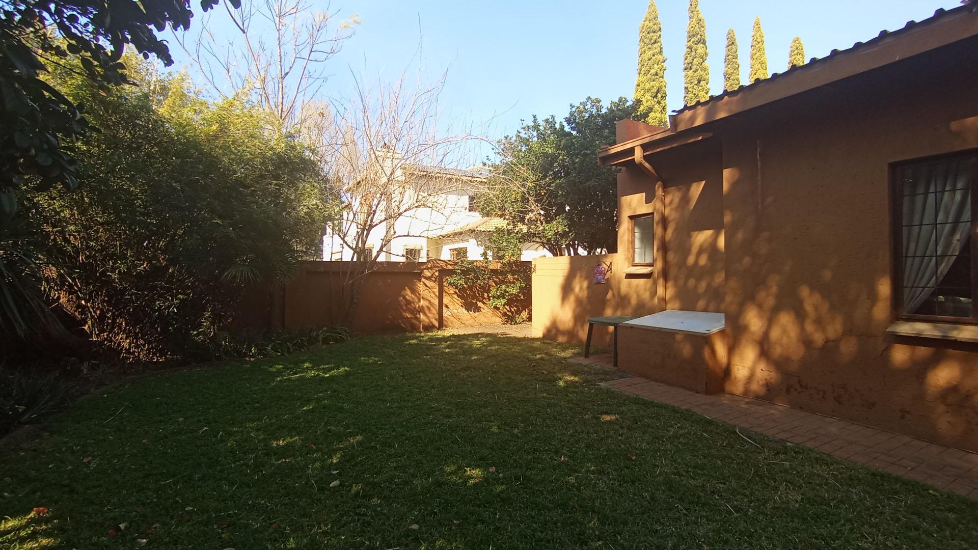 Backyard of property in Silver Lakes Golf Estate