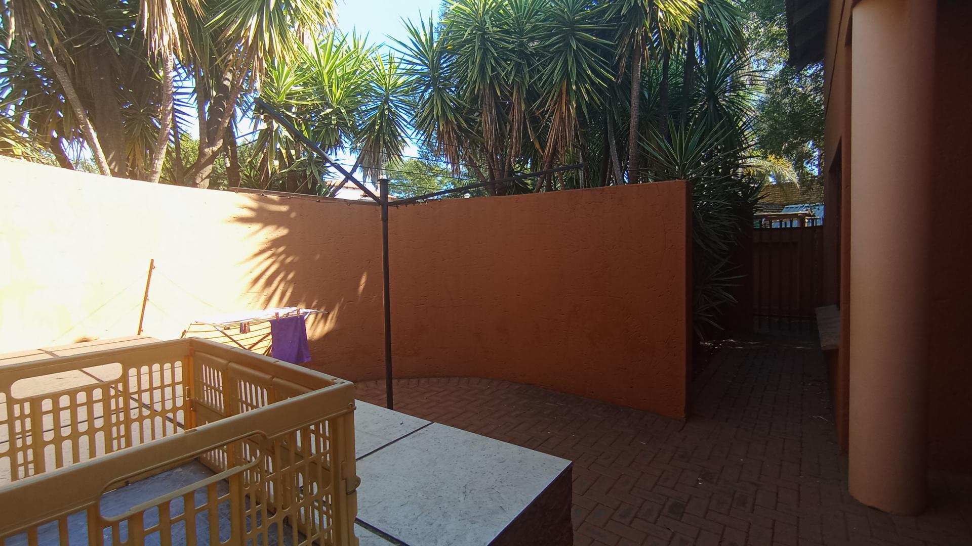 Backyard of property in Silver Lakes Golf Estate