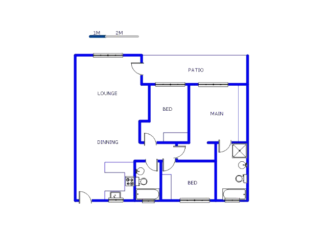 Floor plan of the property in Bedfordview