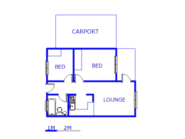 Floor plan of the property in Eden Glen