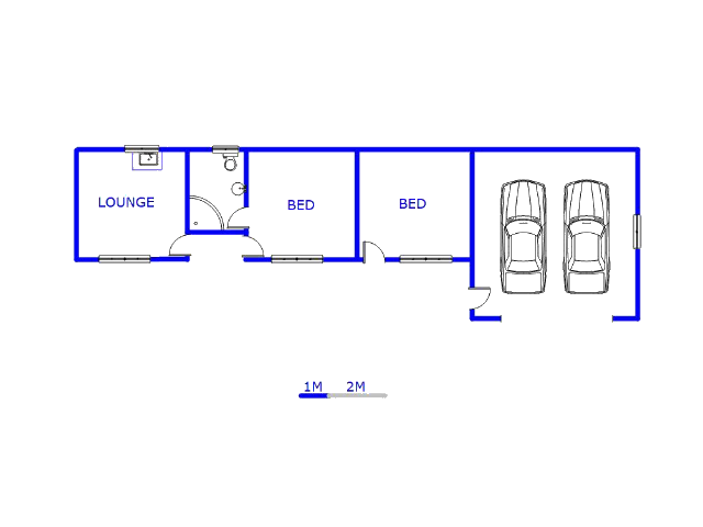 Floor plan of the property in Hartebeesfontein