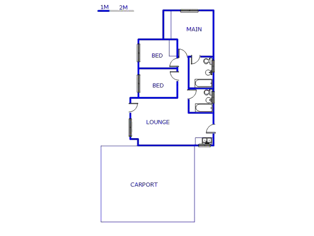 Floor plan of the property in Alliance