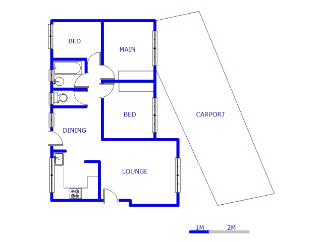 Floor plan of the property in The Orchards