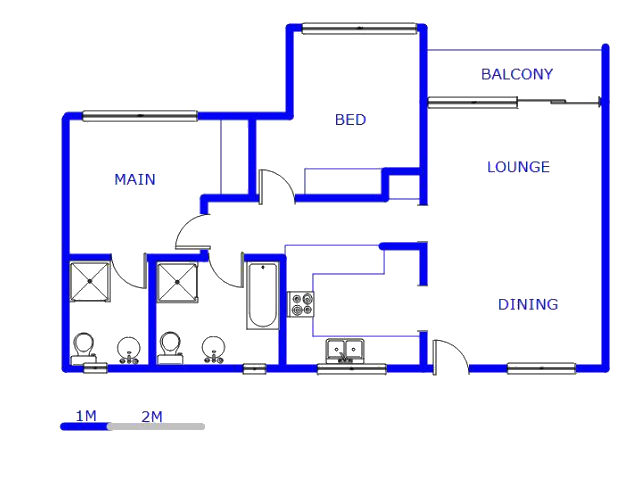 Floor plan of the property in Bedfordview