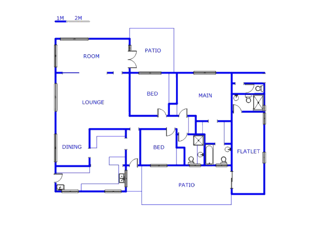 Floor plan of the property in Scottburgh South