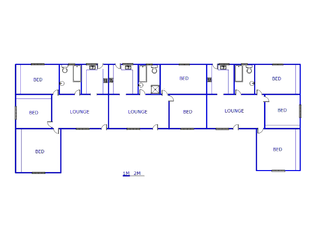 Floor plan of the property in Piet Retief