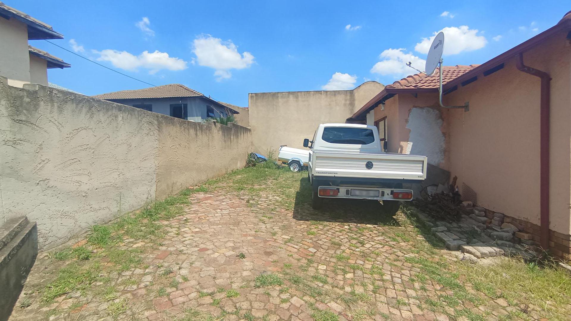 Backyard of property in Clayville