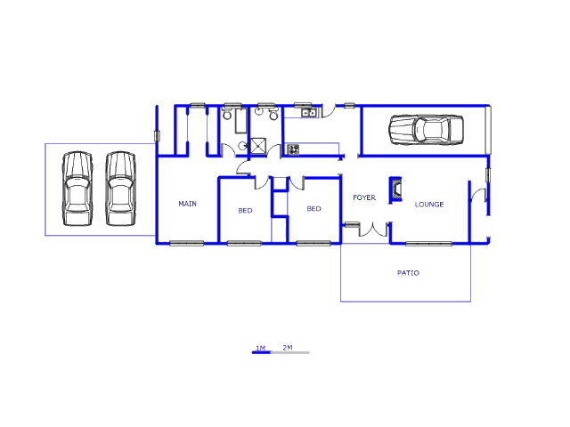 Floor plan of the property in Roodepoort West