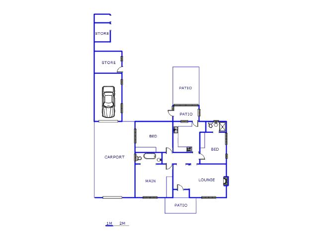 Floor plan of the property in Noycedale