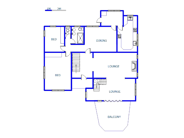 Floor plan of the property in Athlone