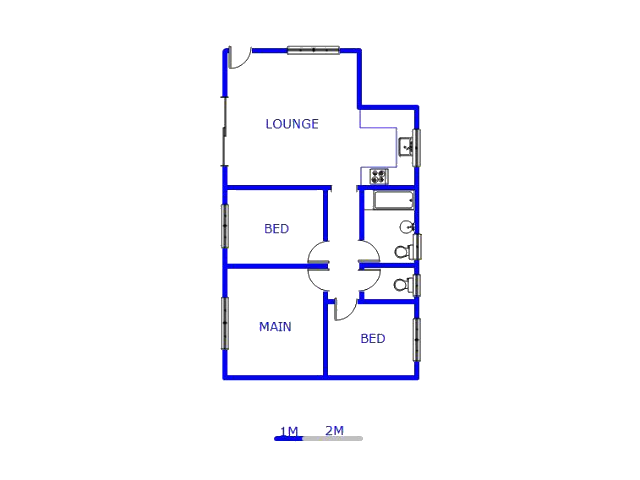 Floor plan of the property in Bloemdustria
