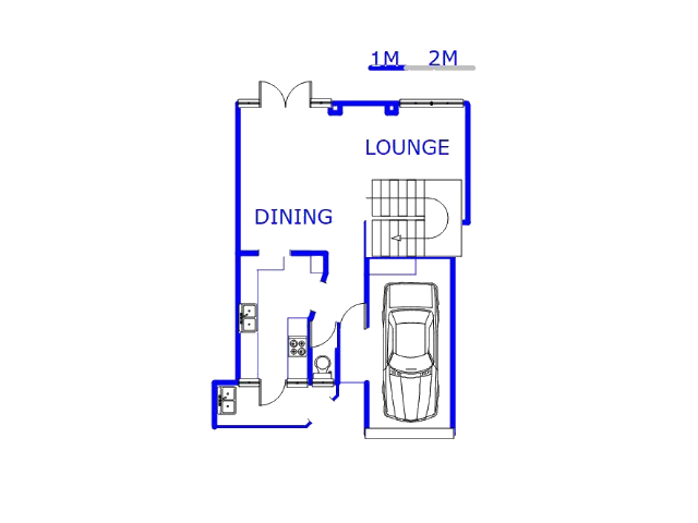 Floor plan of the property in Bulwer (Dbn)