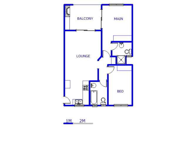 Floor plan of the property in Sundowner