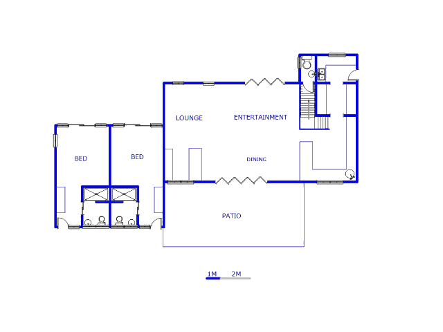 Floor plan of the property in Bronkhorstspruit