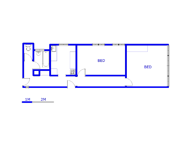 Floor plan of the property in Sunnyside