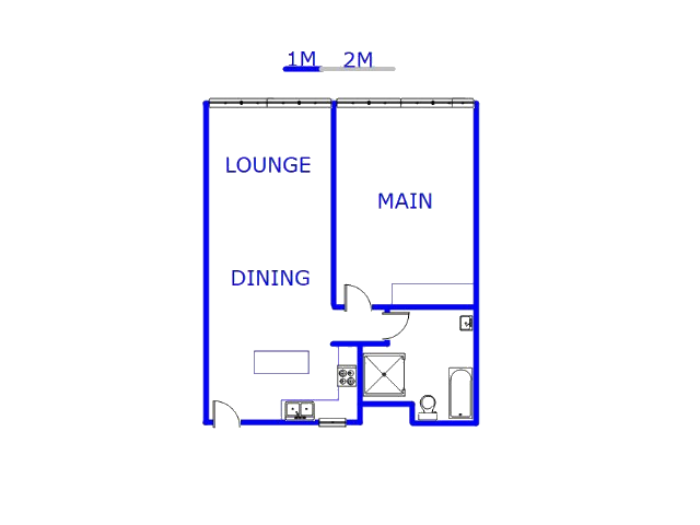 Floor plan of the property in Elmapark