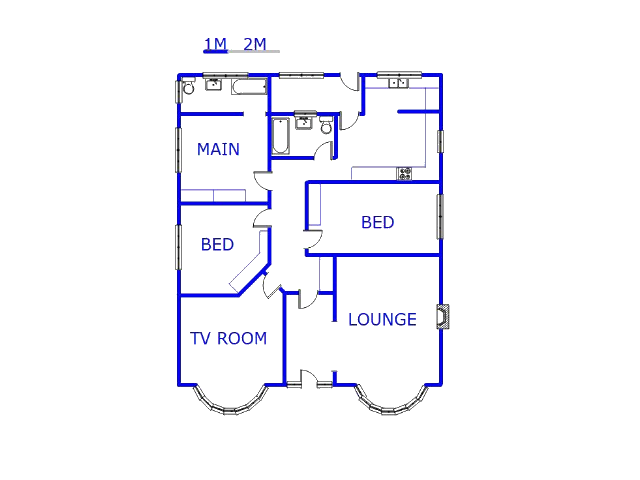 Floor plan of the property in Orange Grove