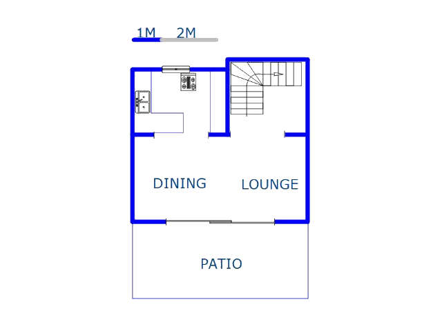 Floor plan of the property in Uvongo