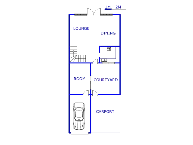 Floor plan of the property in Benoni