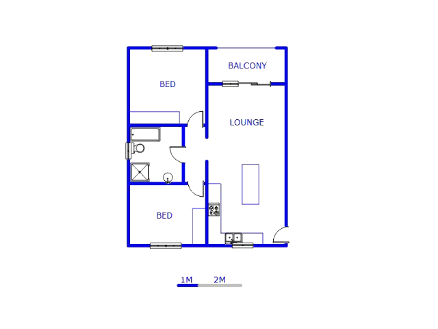 Floor plan of the property in Erand Gardens