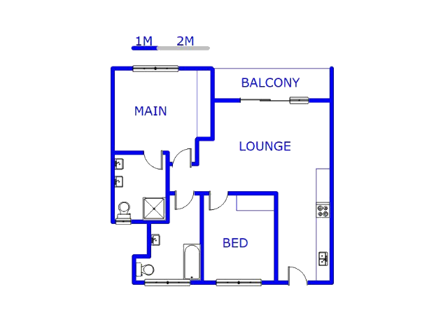 Floor plan of the property in North Riding A.H.