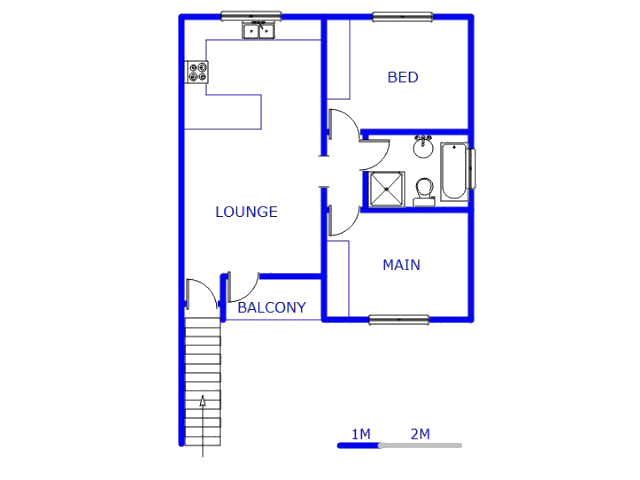 Floor plan of the property in Towerby
