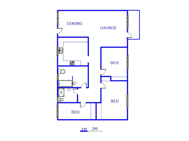 Floor plan of the property in Duvha Park