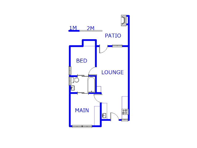 Floor plan of the property in Bonaero Park