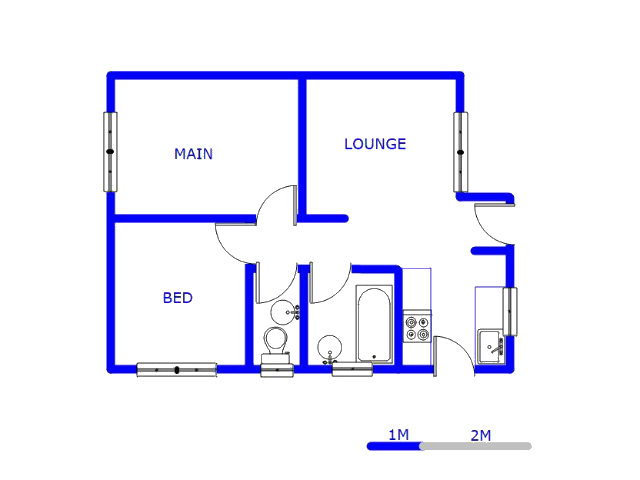 Floor plan of the property in Mondeor