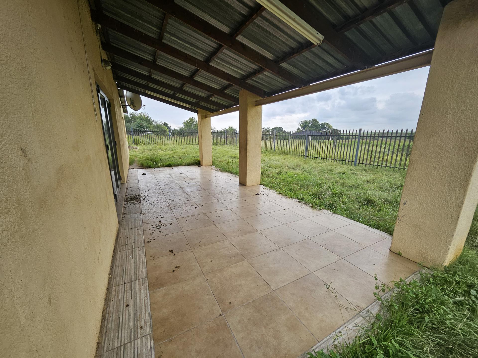Patio of property in Meyerton