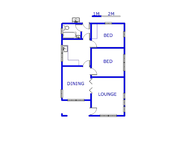 Floor plan of the property in Orlando West