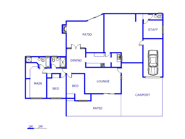 Floor plan of the property in Wierdapark