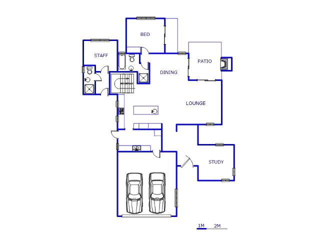 Floor plan of the property in Montana