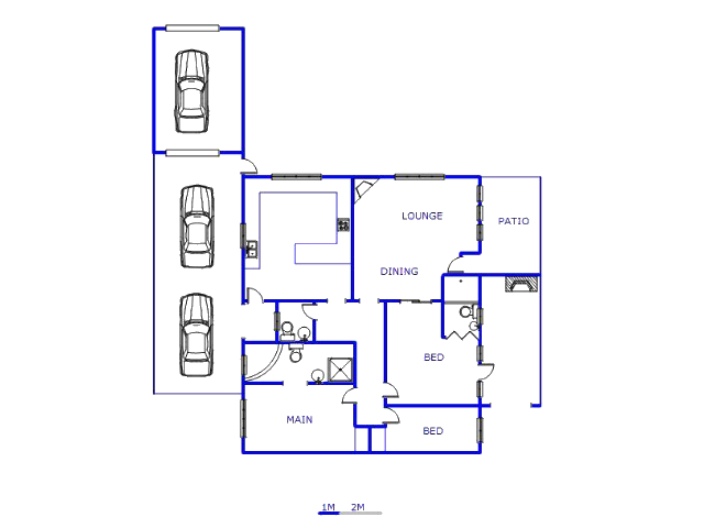 Floor plan of the property in Belmont Park