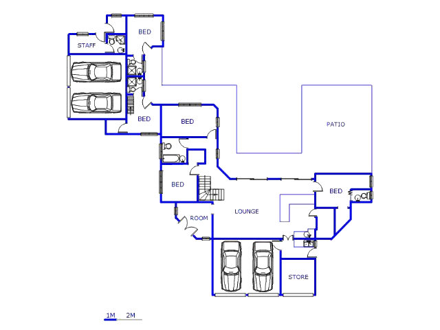 Floor plan of the property in Phalaborwa