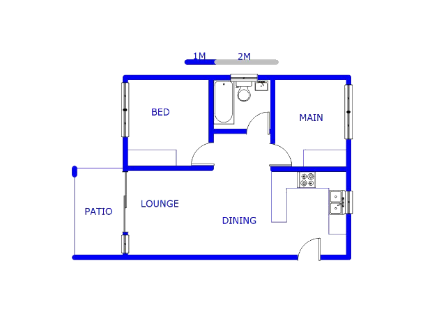 Floor plan of the property in Meredale