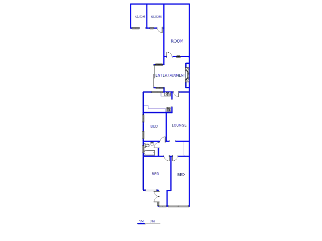 Floor plan of the property in Brakpan