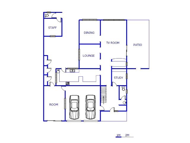 Floor plan of the property in Claremont