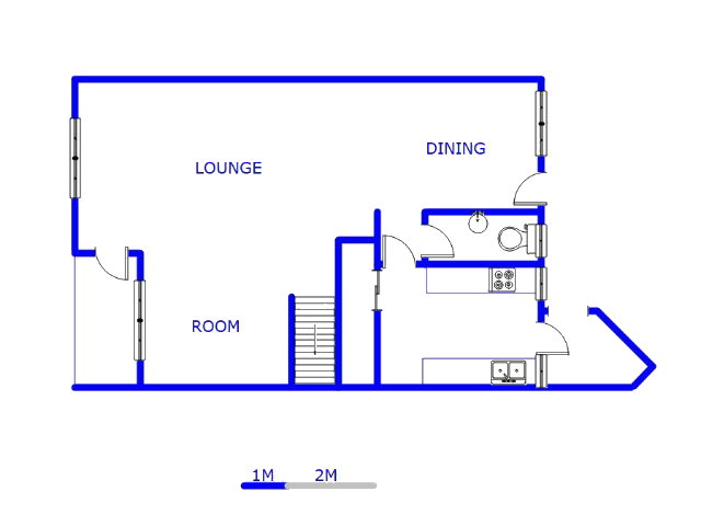 Floor plan of the property in Kew