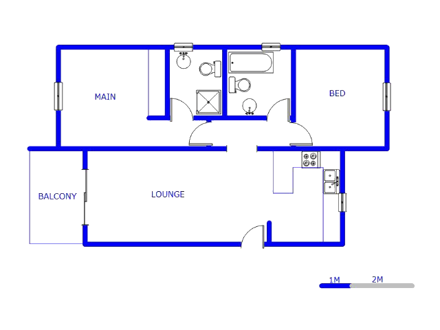 Floor plan of the property in Karenpark