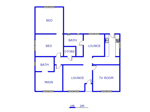 Floor plan of the property in Bedelia