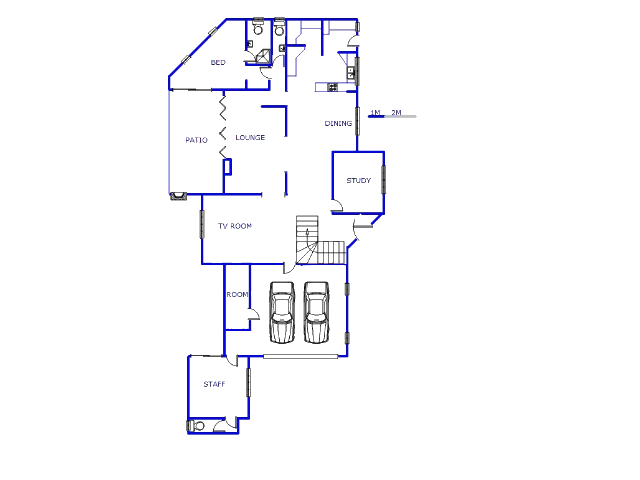 Floor plan of the property in Fourways