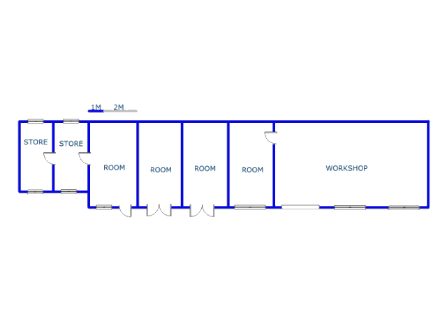 Floor plan of the property in Willowmore